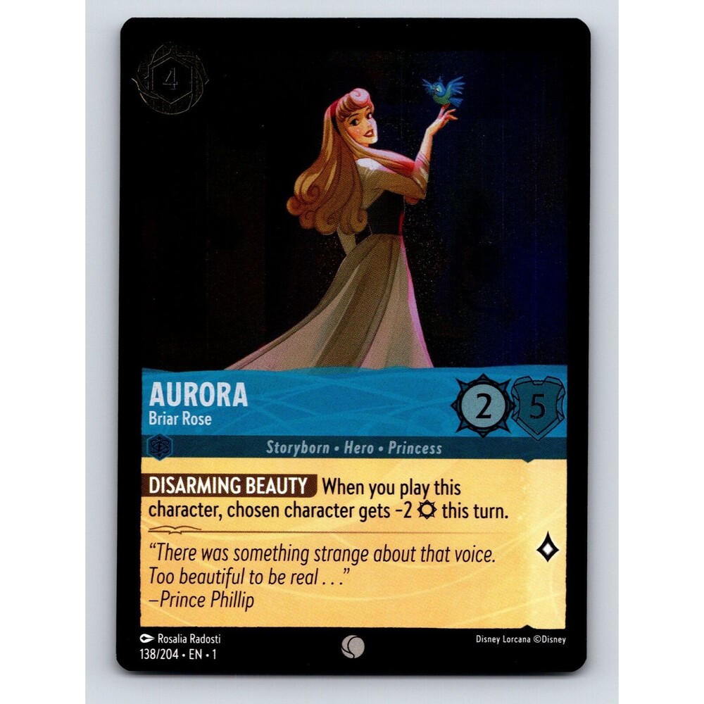 Storyborn Hero Princess Aurora HP 5 Disarming Beauty Blue Disney Lorcana